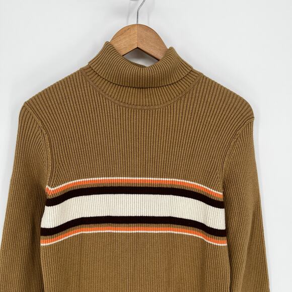 Free People Sport Stripe Midi sweater dress brown tan - M - Picture 3 of 9